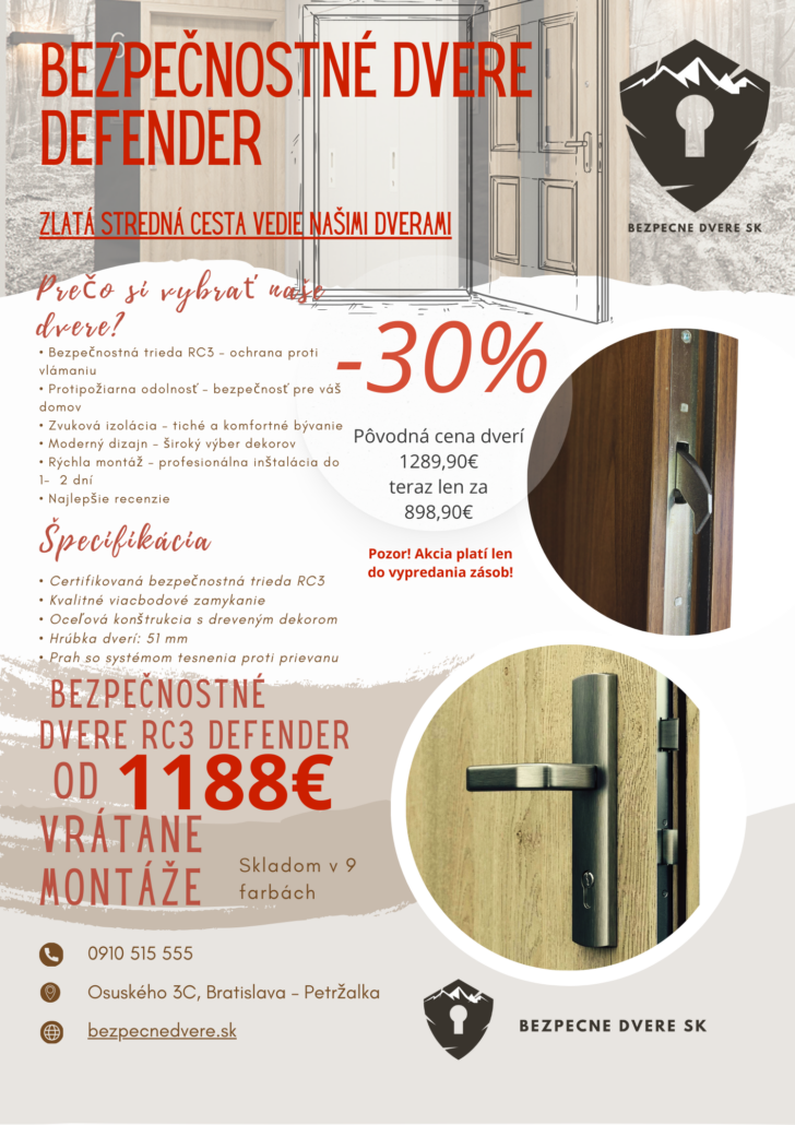 Bezpecnostne dvere Bratislava akcia